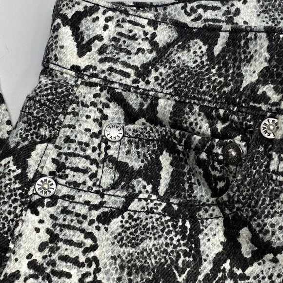 Alice + Olivia Women’s Snakeskin Skinny Jeans – Black/Multi - Picture 10 of 13